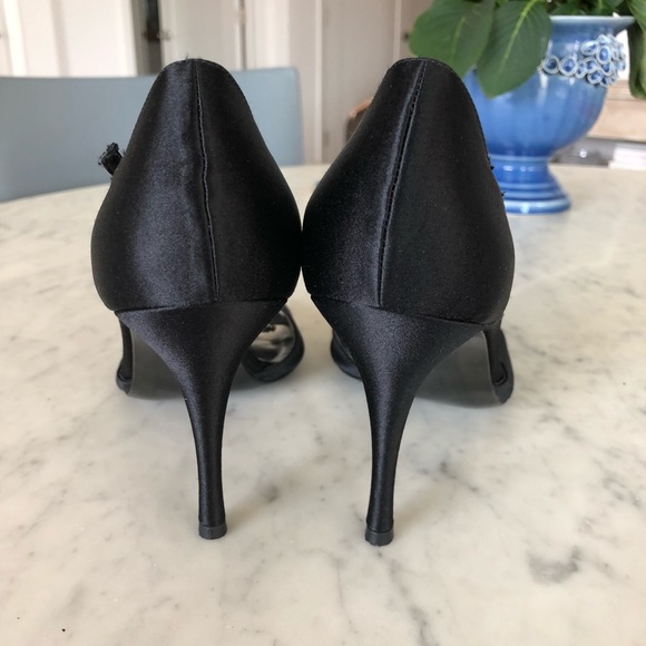 Stuart Weitzman Satin Jewel Stilettos - Picture 5 of 8